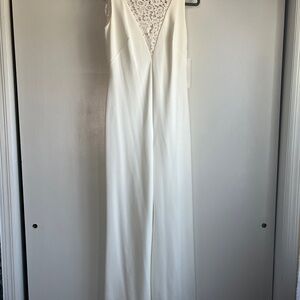 Calvin Klein White Lace Jumpsuit